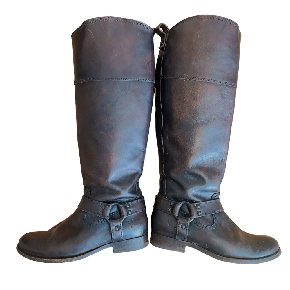 Frye Melissa harness moto boot